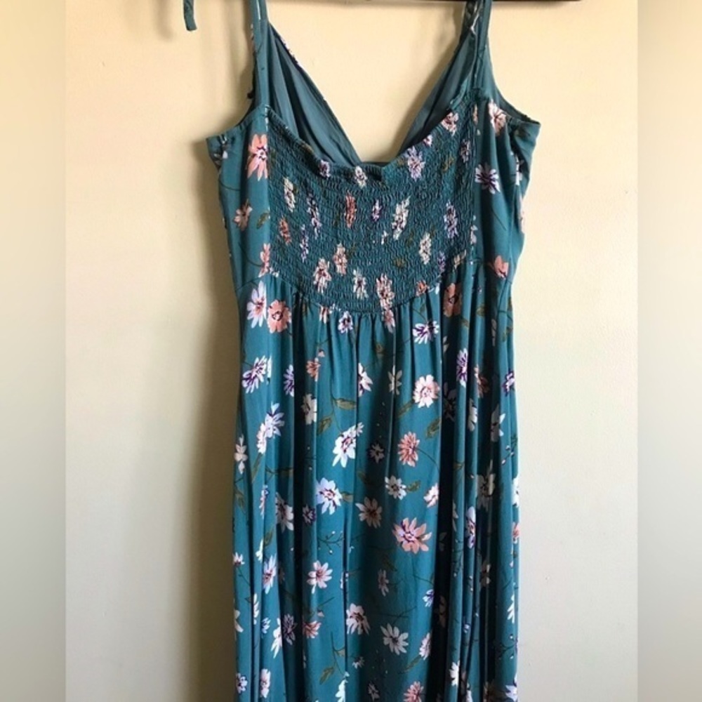 Blush Floral Flowy Midi Dress size M - Picture 5 of 6